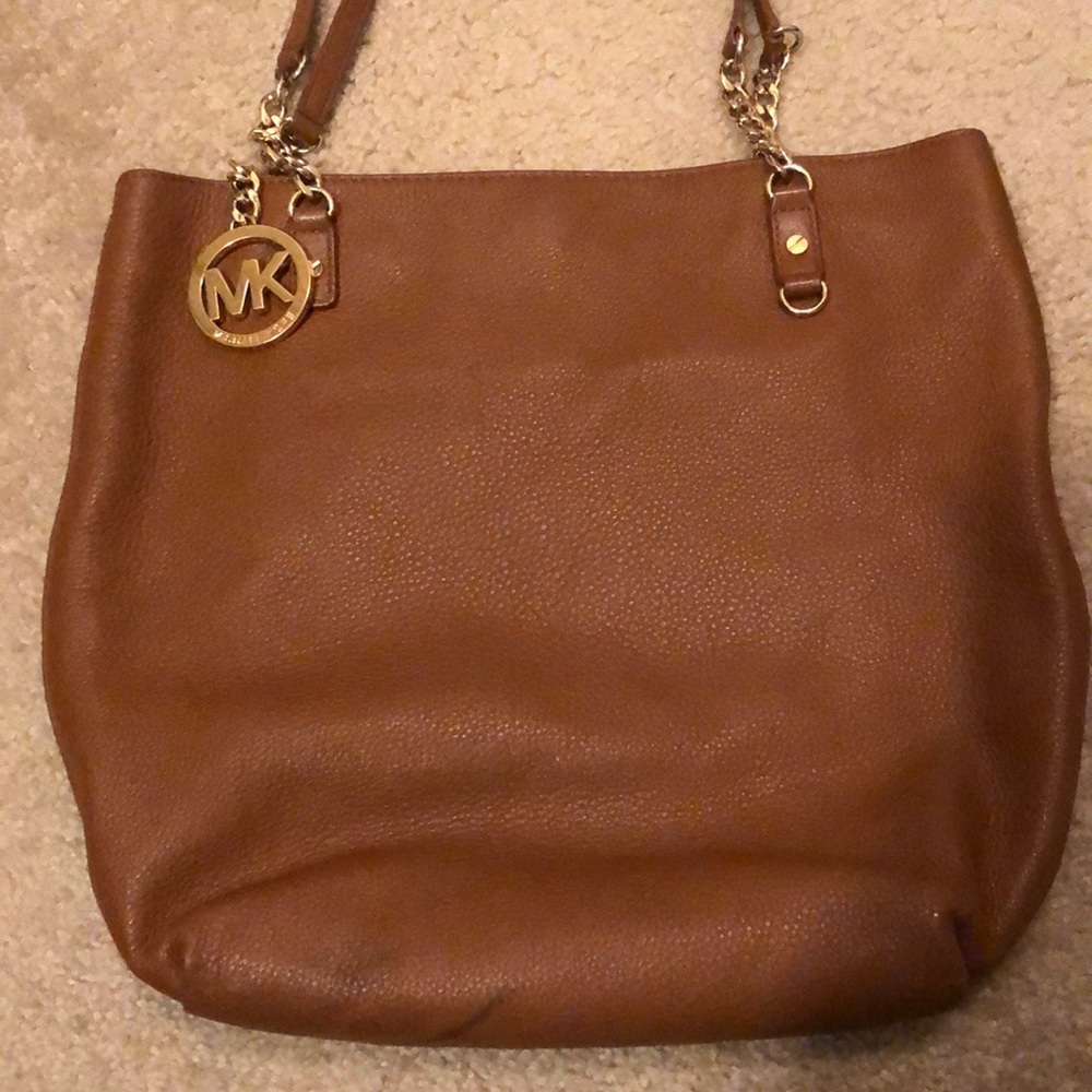 Michael Kors tan/cognac leather purse